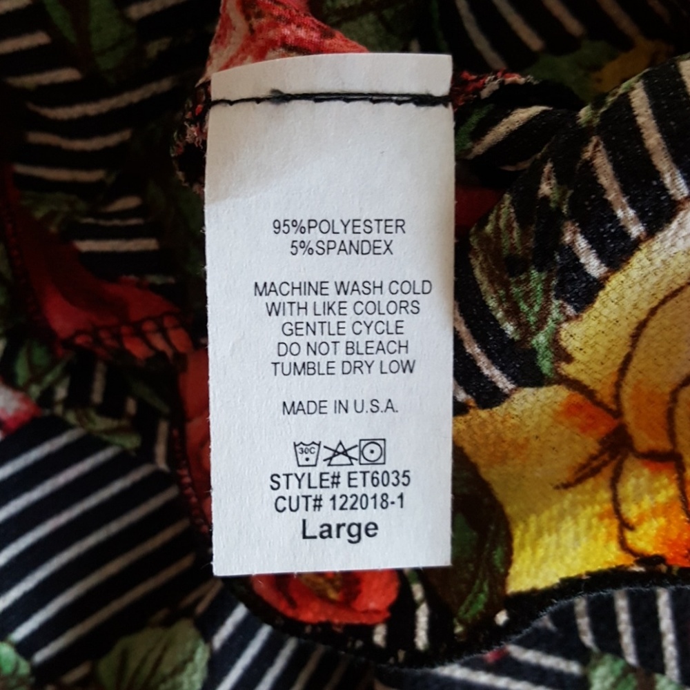 Stunning Striped Floral Print Blouse - Picture 4 of 4